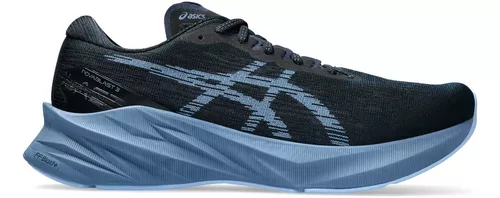ASICS Novablast 3 Hombre Zapatos para Correr Negro Azul 