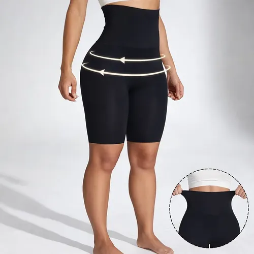 Cinta Modeladora Shorts Alta Compressão Shaper 4 Barbatana Preto G/gg