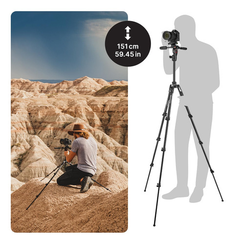 Trípode Manfrotto Befree 3-way Live Advanced De 4 Secciones