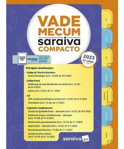 Vade Mecum Compacto Ed Saraiva - 36ª Edição 2023
