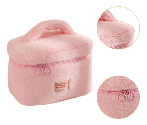 Bolsa De Maquillaje De Felpa, Bolsa De Artículos De Tocador