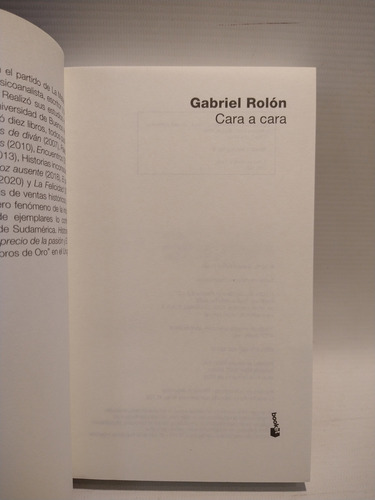 Cara A Cara Gabriel Rolon Booket (Usado)