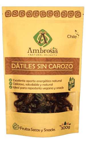 Ambrosia Dátiles Sin Carozo Sin Gluten 300 G