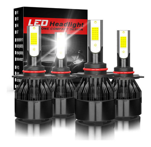 Para Chevy Colorado 04-12 Kit De Faros Led De Haz Alto/bajo