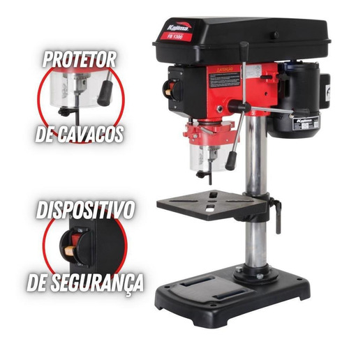 Furador De Bancada Kajima Fb1300 Bivolt 5 Velocidades 1/3hp