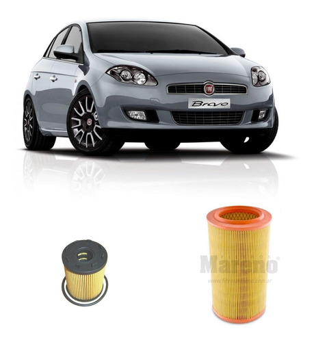 Kit Filtros Fiat Bravo 1.4 Lubri Franco