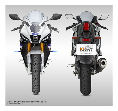 Intermitente Bicolor De 15 Led Con Luz De Conducción De Moto