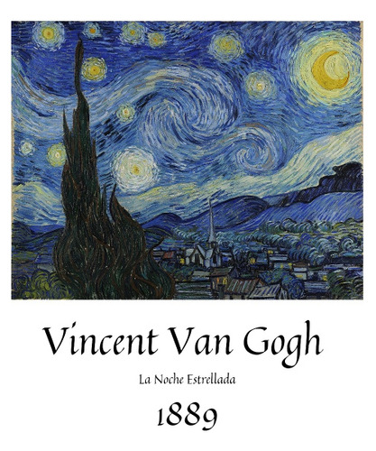 La Noche Estrellada Vincent Van Gogh Lamina 30x40 Cm