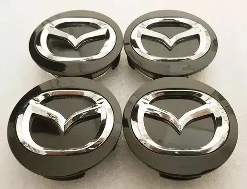 Juego De 4 Tapas Centrales Para Llantas Mazda CX3 - 52mm, Antióxido, Fácil Instalación, Protege El Buje De La Rueda