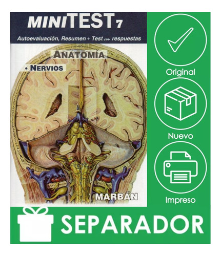 Minitest 7. Anatomía. Nervios Autoevaluación, Resumen + Test Con Respuestas, De Melloni´s. Editorial Marbán, Tapa Blanda, Edición 1ra En Español
