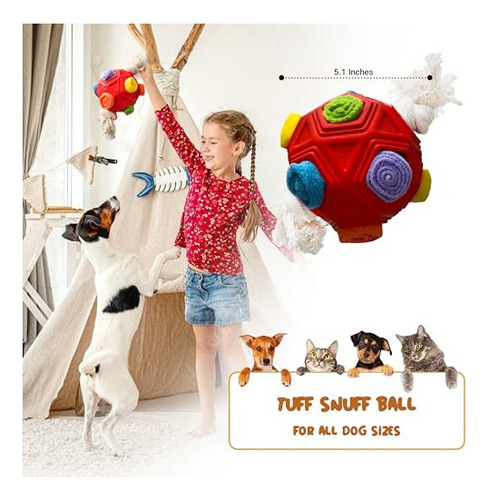 Tuff Snuff Snuffle Ball Bola De Tratamiento Para Perros,