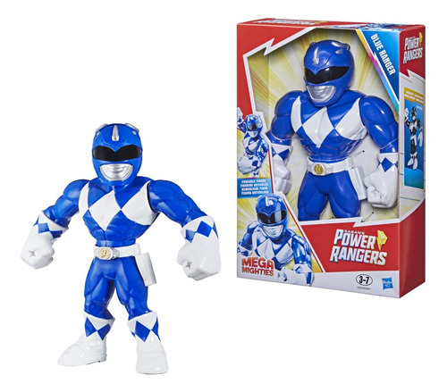 Power Rangers Playskool Heroes Mega Mighties Azul Ranger