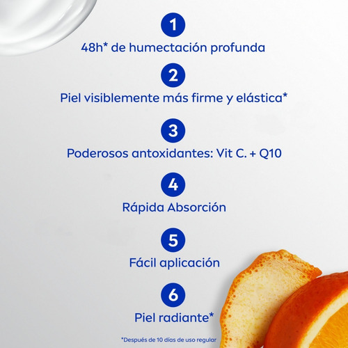 Creme Corporal Nivea Q10 + Colágeno Todos os Tipos de Pele X250ml
