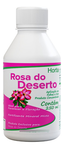Fertilizante Adubo Rosa Do Deserto Floração Caudex 250ml