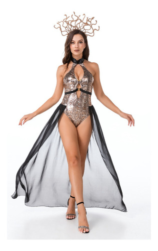 Disfraz De Cleopatra Cosplay Basilisk Ball Party Reina Griega Sexy - Disfraces De Cosplay Para Mujer