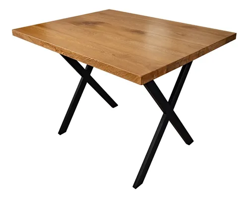 Mesa Comedor Rectangular En Roble Macizo 110cm * 85cm