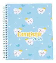 Comprar Agenda 2025 Dentista Diaria Medio Oficio Personalizada Portada Blanco Dentista 04