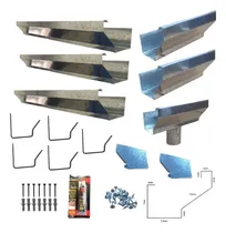 Comprar Kit Calha Telhado Beiral 6 Metros Calha Galvanizada  - 46pçs