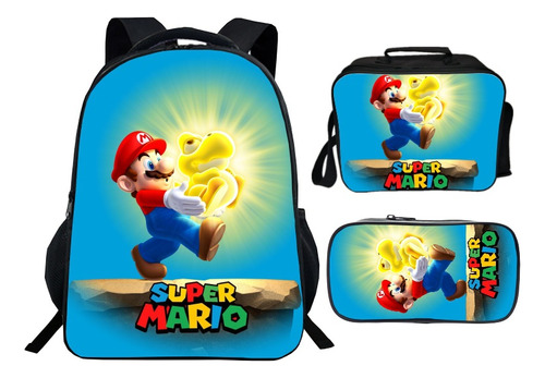 Nueva Mochila Super Mary Estampada Para Juegos, Bolsa Para B