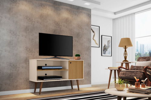 Imagen 4 de 5 de Mueble Rack Para Tv En Madera Mdp Jade Off/cin/rip