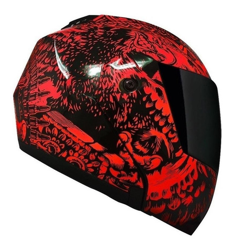 Casco para moto rebatible Kov Stealth  rojo  zapata talla XL 