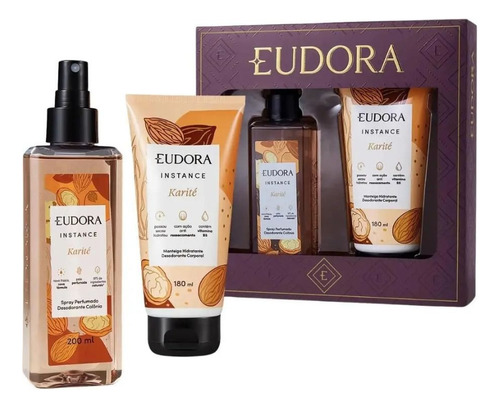 Kit Eudora Instance Karité ( Body Splash+ Loção Hidratante )