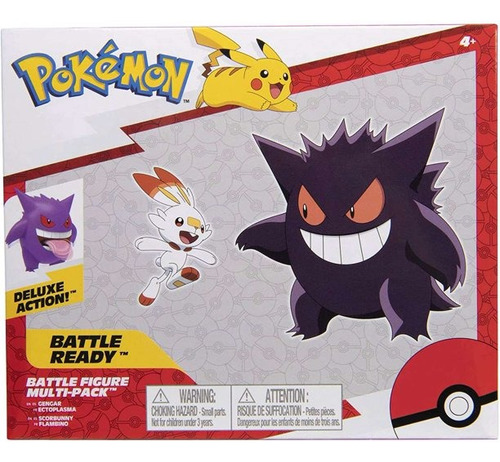 Pokemon Battle Figure Multi-pack - Gengar & Scorbunny