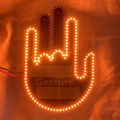 Divertido Dedo Medio Gesto De Luz Con Mando A Distancia, Led