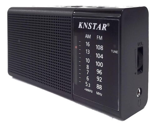 Radio Am-fm Análogo Portátil Conector 3.5 Mm Similar A Sony