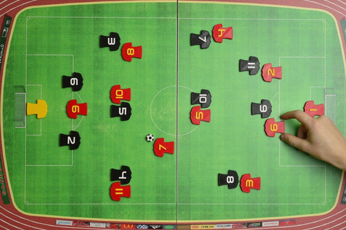 Imagen 2 de 10 de Pizarron Táctico De Fútbol Magnético 1,50m X 0,90 M + Fibron