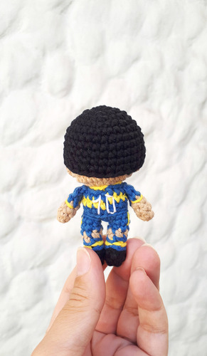 Muñeco Román Riquelme Boca Jrs. Amigurumi Tejido - Pipelino
