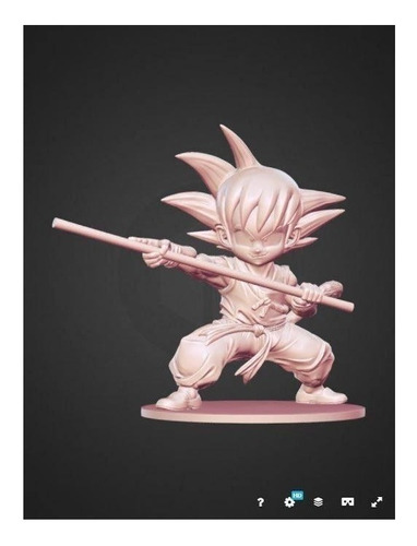  Archivo Stl Impresión 3d - Dragon Ball Goku Niño