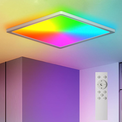 Lámpara De Techo Rgb Con Control Remoto, 12 Pulgadas, 3000 K