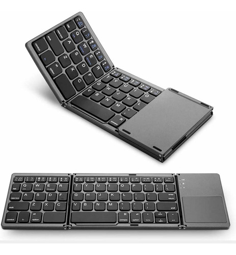 Teclado Inalámbrico Portátil Conexión Bluetooth Plegable 