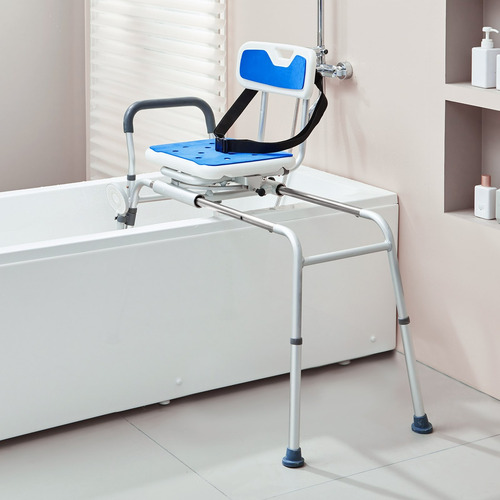 Silla Deslizante Bañera Ducha Asiento Giratorio 360 Grados