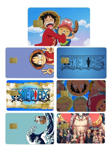 One Piece, Sticker Cover Skin Para Tarjetas Bancarias