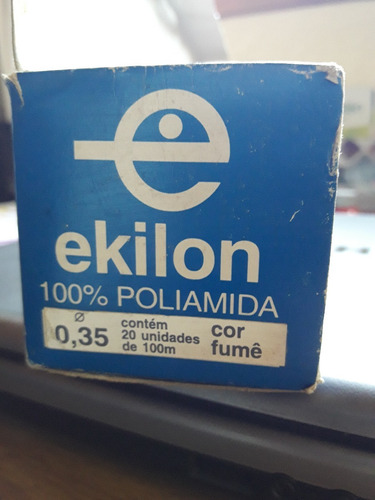 Imagen 2 de 2 de Tanza Monofilamento Ekilon 0,35 X 100m Cor Fumé