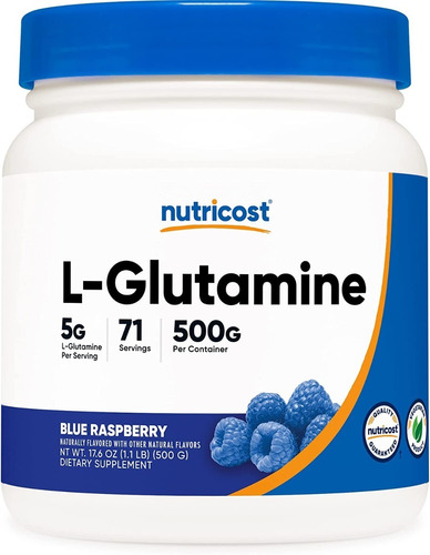 Glutamina 5000 Mg Nutricost - g a $466
