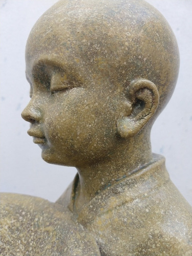 Estatua Monje Hindú Niño Símil Piedra (solo X Pedido)