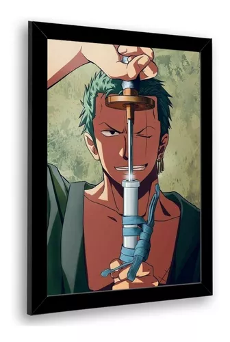 PLACA DECORATIVA ONE PIECE ZORO - Hashtag Geek