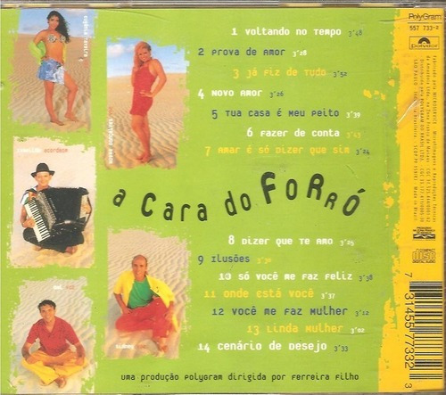 Cd Capital Do Sol - A Cara Do Forro ( Original Novo)