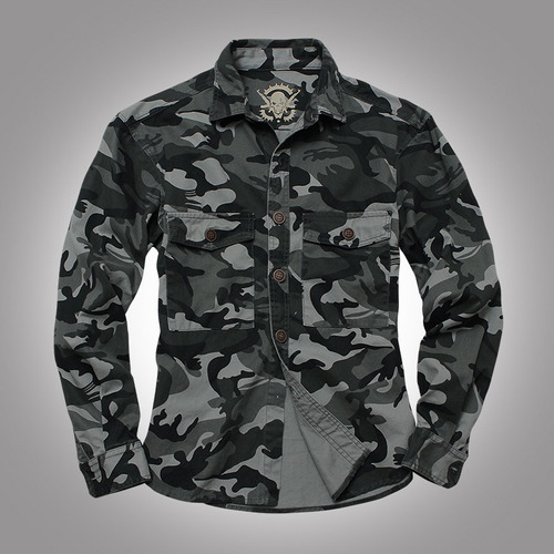 Chamarra Militar Cargo De Camuflaje Camisa Cargo De Sarga Gr