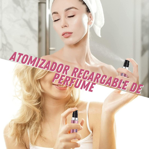 Atomizador Mini Para Perfume Recargable Capsula Viaje