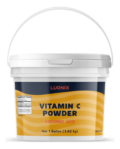 Luonix Polvo Vitamina C Ácido Ascórbico 1 Galón