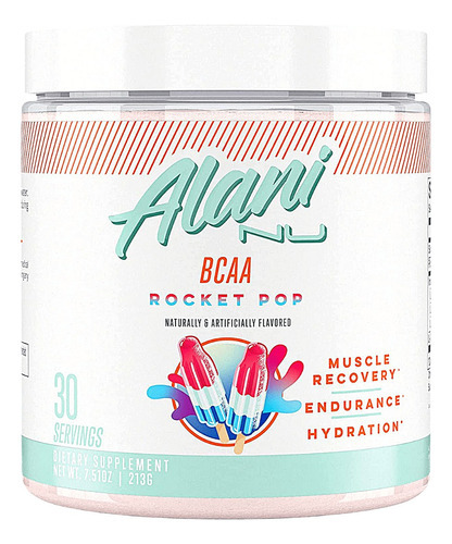 Alani Nutrition Bcaa Aminoácidos Esenciales 30srv Mf Sabor Rocket Pop