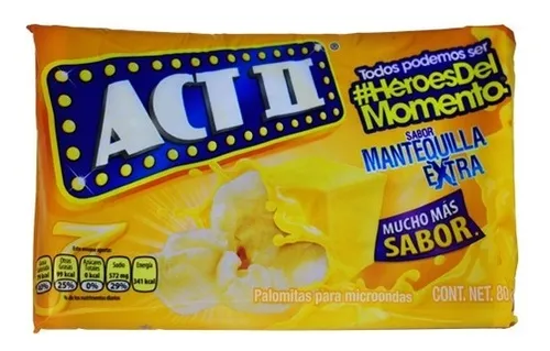Crispetas Para Microondas Actii Mantequi - Kg a $89