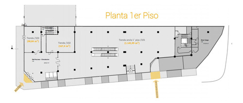 Arriendo Local Comercial 1.365,07 M2 En Piso 4, Av. Argenti