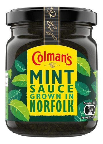 Salsa De Menta Original Colmans Importada Del Reino Unido