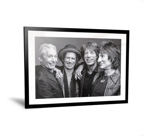 Cuadros Rolling Stones Blanco Y Negro Enmarcado 35x50cm