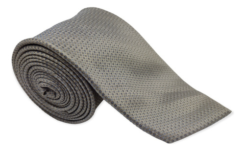 Corbata Calvin Klein Clásica Seda Gris Tornasol